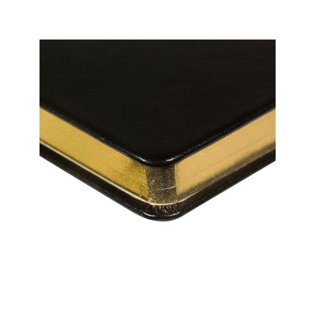 Ежедневник недатированный А5 "Megapolis Nebraska", черный с золотым обрезом