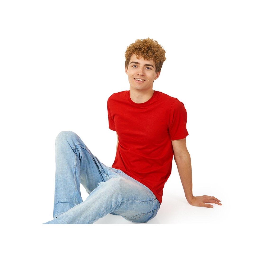 Футболка "Heavy Super Club" с боковыми швами, мужская, красный