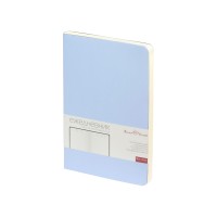 Ежедневник А5 недатированный «Megapolis Velvet Flex», зефирный голубой