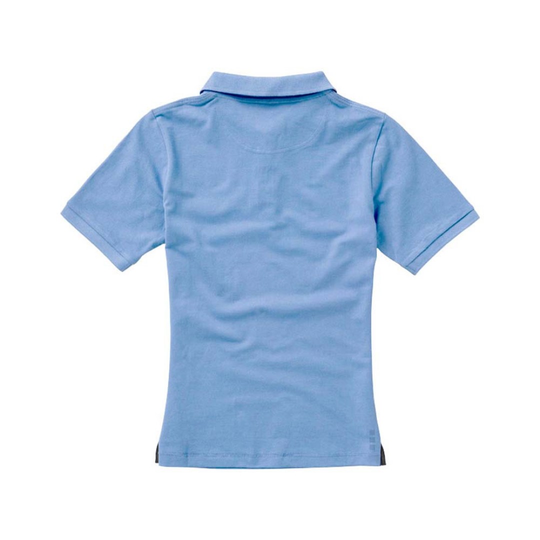 Calgary женская футболка-поло с коротким рукавом, голубой