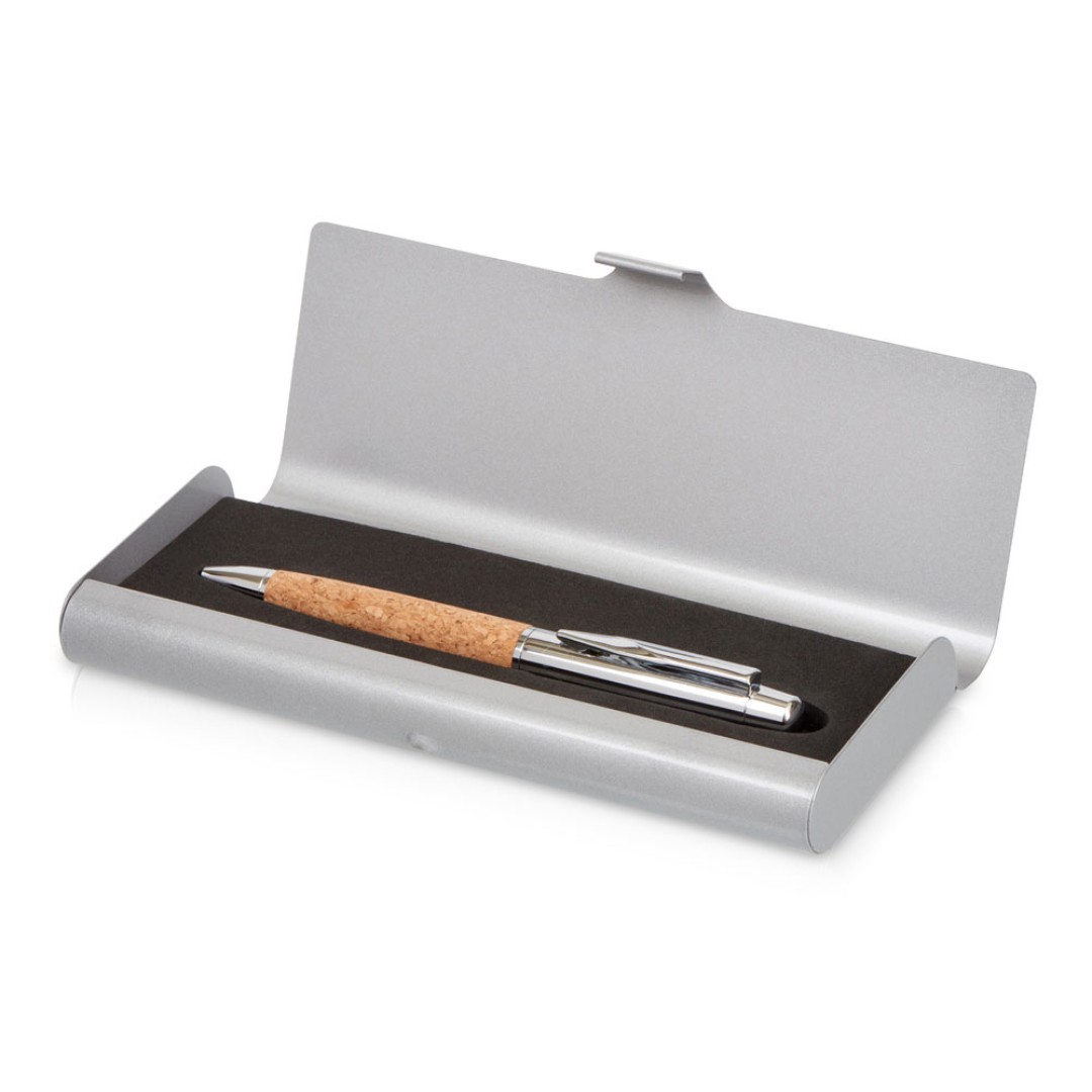 Ручка металлическая шариковая "Cask" в футляре