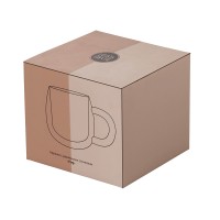 Кружка с двойными стенками с широкой ручкой "Fog", прозрачный