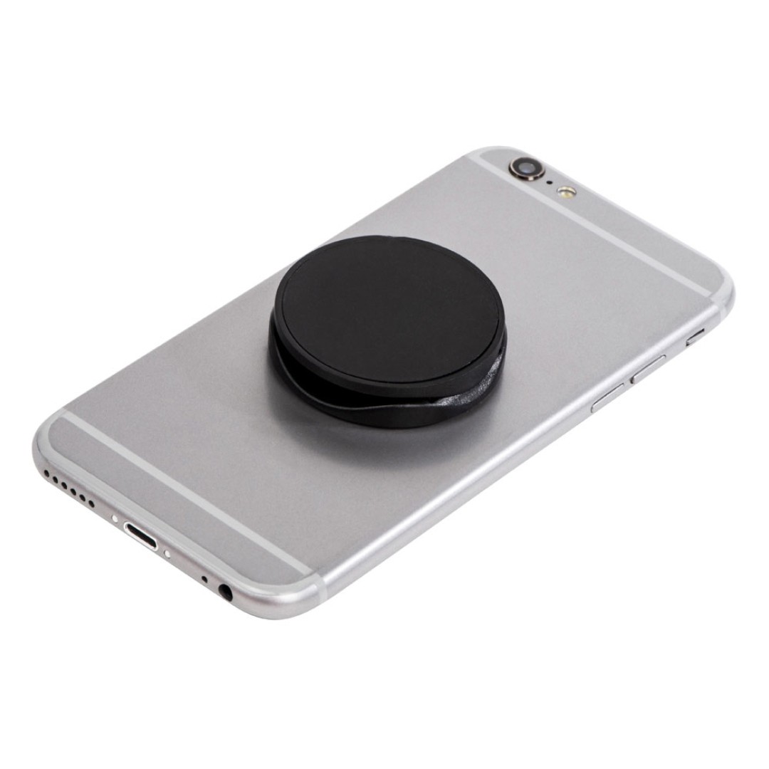 Держатель для телефона с отверстием для пальца «Pop Flex», черный