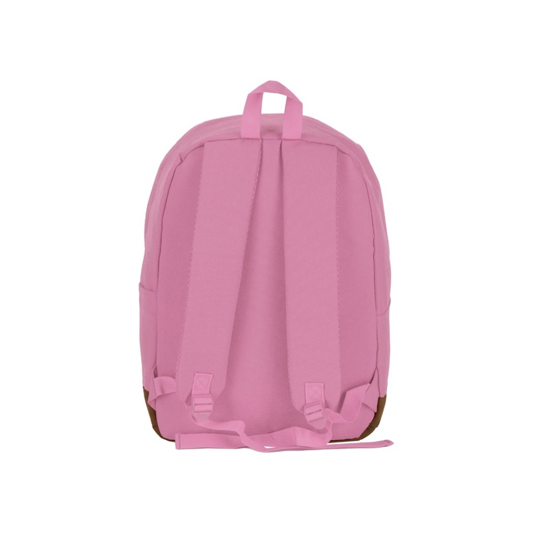 Рюкзак Shammy с эко-замшей для ноутбука 15", пыльно-розовый