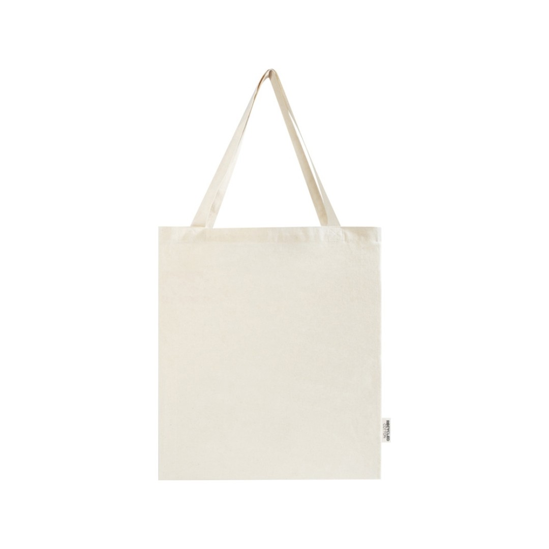 Madras эко- сумка с ластовицей из переработанного хлопка, сертифицированного согласно GRS, плотностью 140 г/м2 - Натуральный