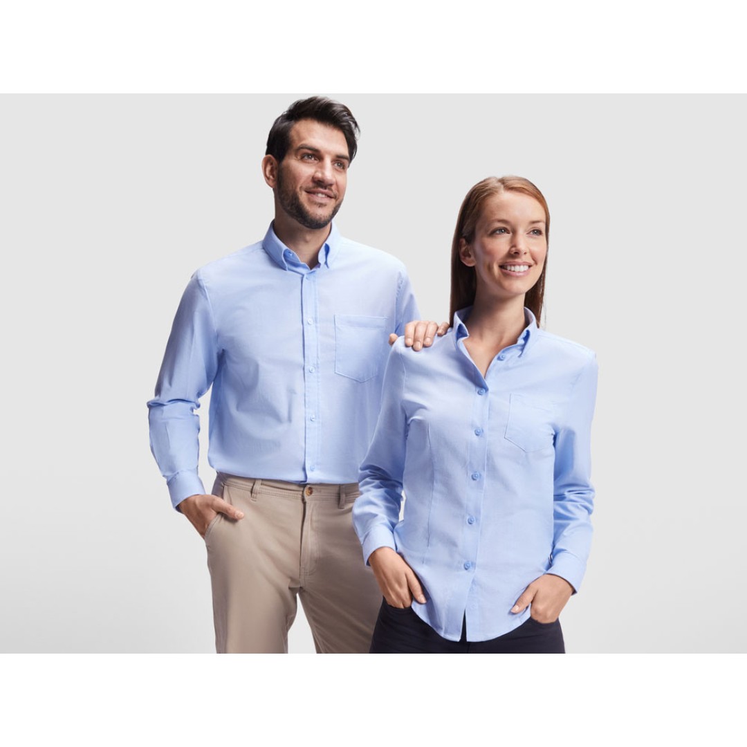 Рубашка мужская "Oxford", небесно-голубой