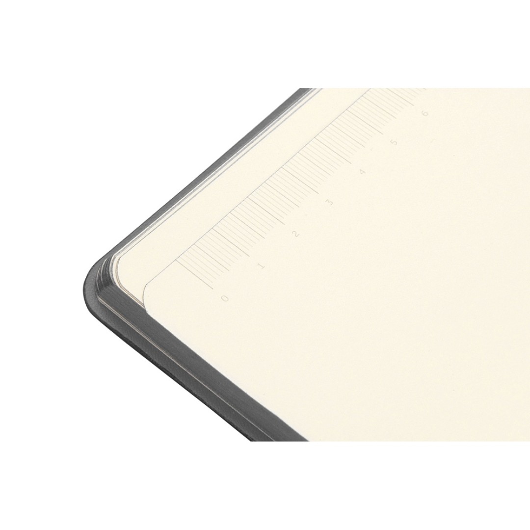 Блокнот «Notepeno» 130x205 мм с тонированными линованными страницами, серый