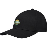 Opal с 6 панелями Aware™ кепка из переработанных материалов - сплошной черный