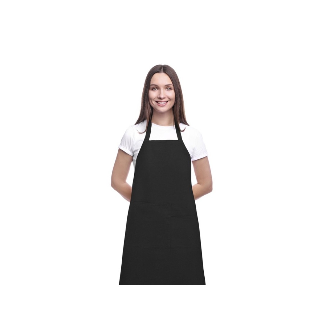 Khana Хлопковый фартук плотностью 280 г/м2, черный