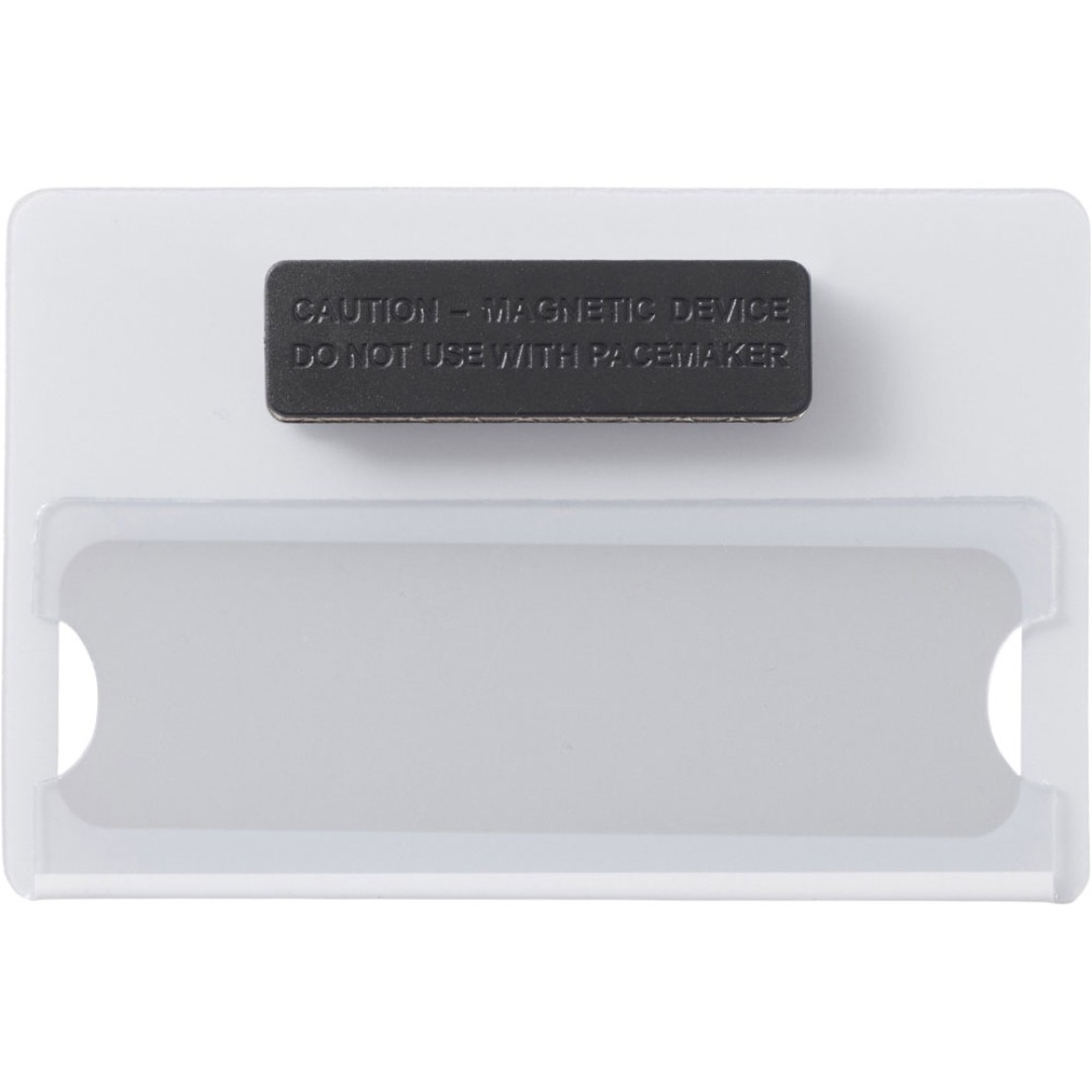 Бейдж с загибушкой(литой) 90х60мм, белый