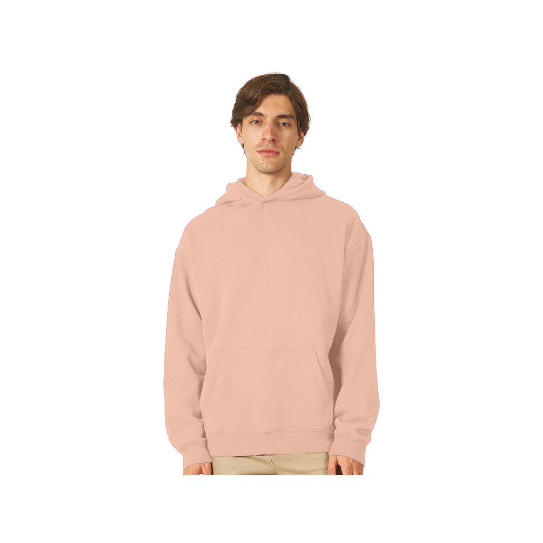 Толстовка с капюшоном оверсайз «Berlin» унисекс, лосось