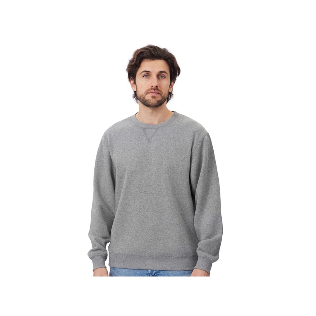 Свитшот оверсайз «Lisbon» унисекс, серый меланж