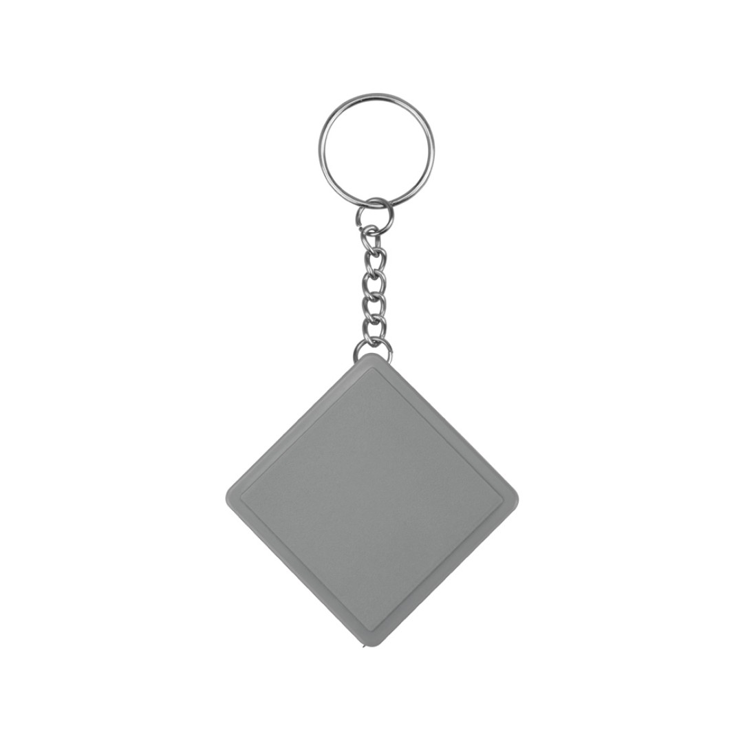 Брелок-рулетка "Дюйм", 1 м., серый