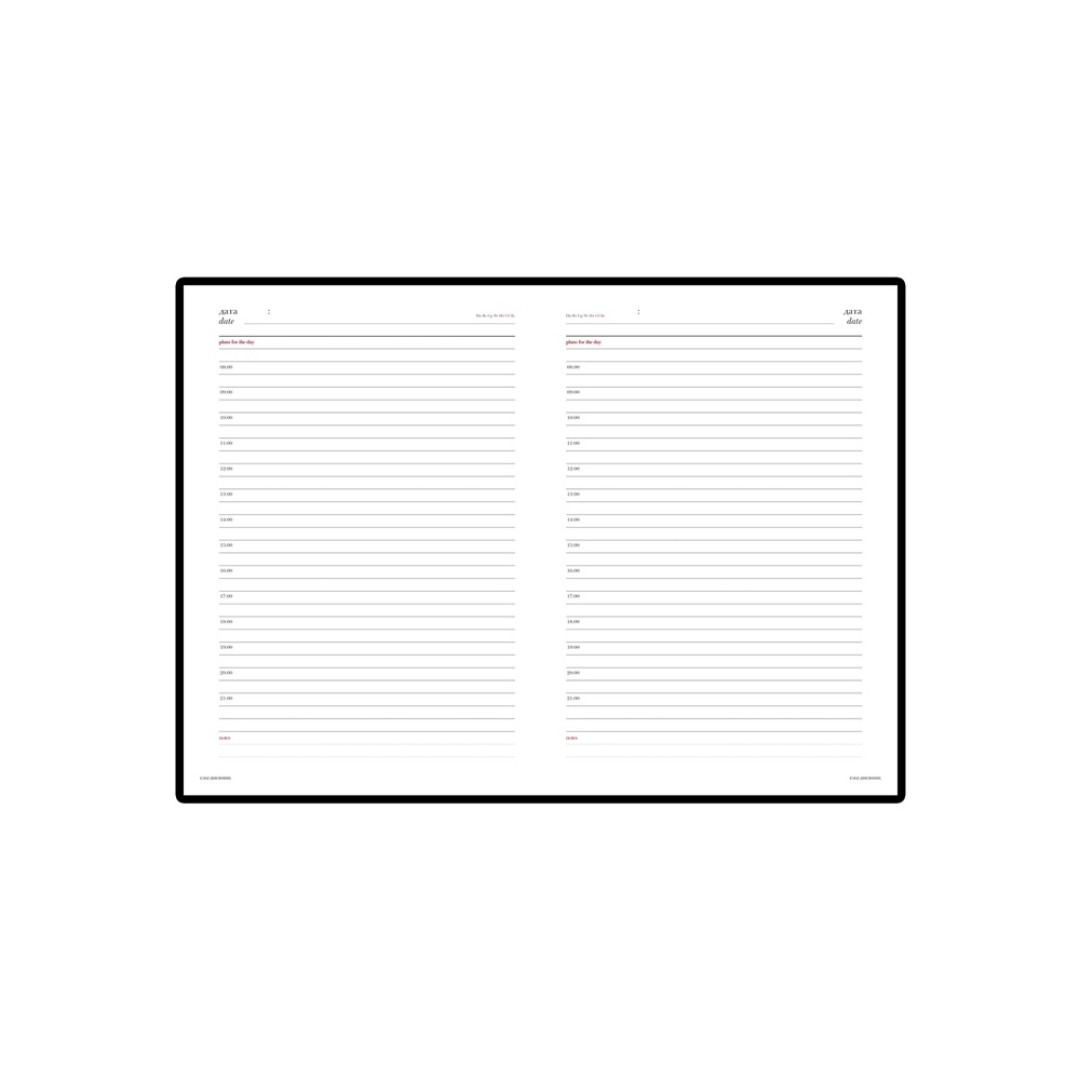 Ежедневник недатированный А5 «Velvet», желтый охра