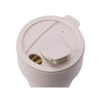 Силиконовый складной стакан "GoCup", бежевый
