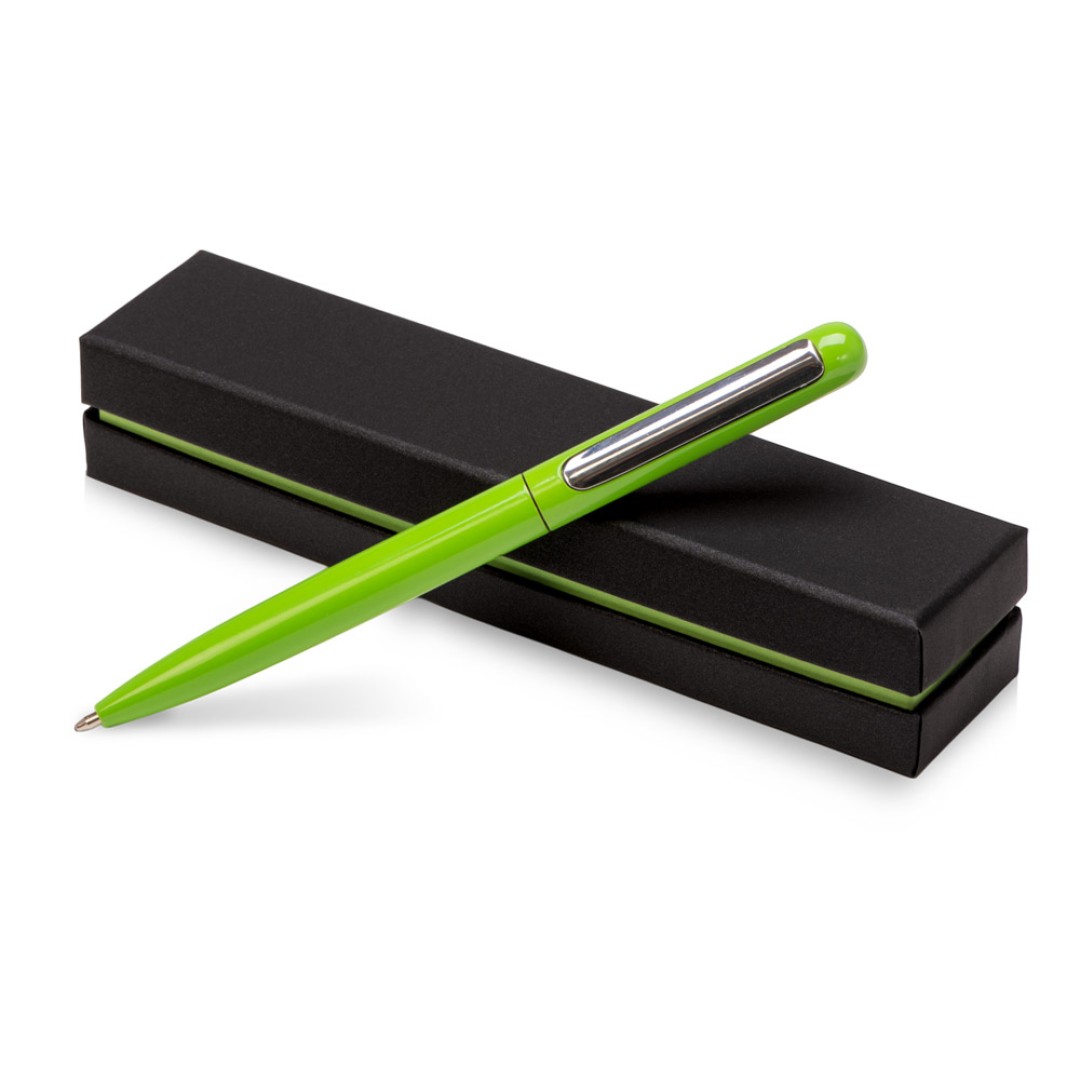 Ручка в футляре "Blooming Skate", зеленое яблоко