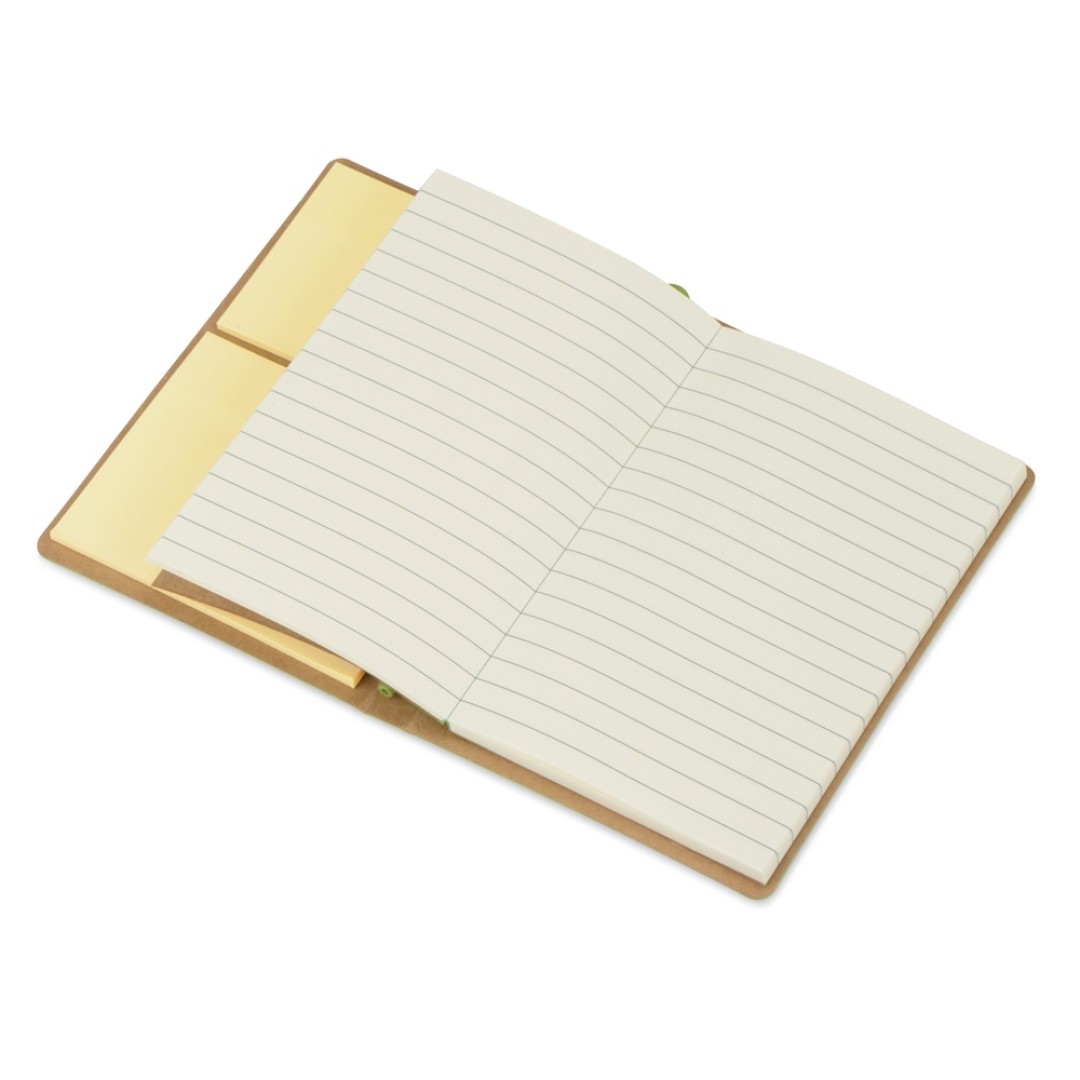 Набор стикеров А6 "Write and stick" с ручкой и блокнотом, зеленое яблоко (Р)