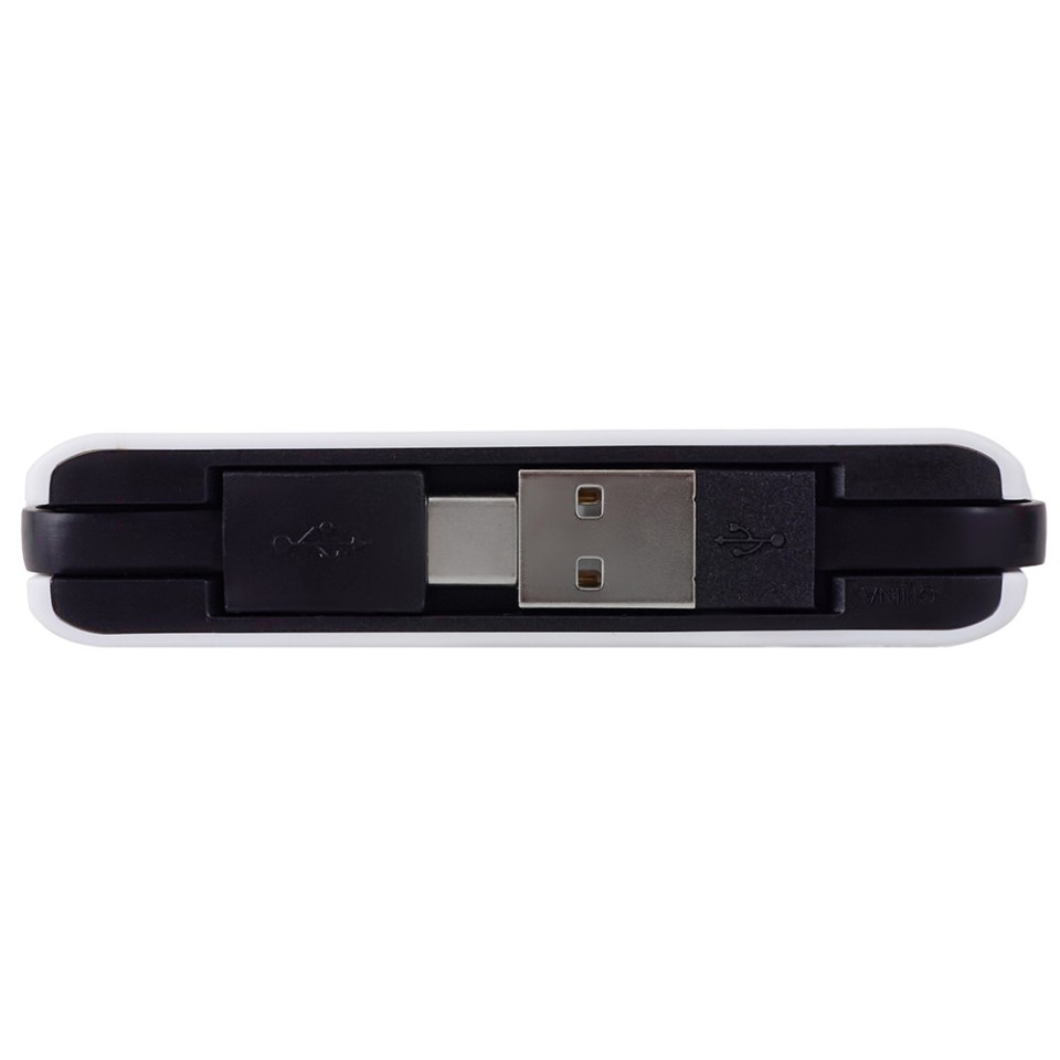 USB-хаб «Hubix» с коннектором 2-в-1 USB-C и USB-A, 2.0, белый