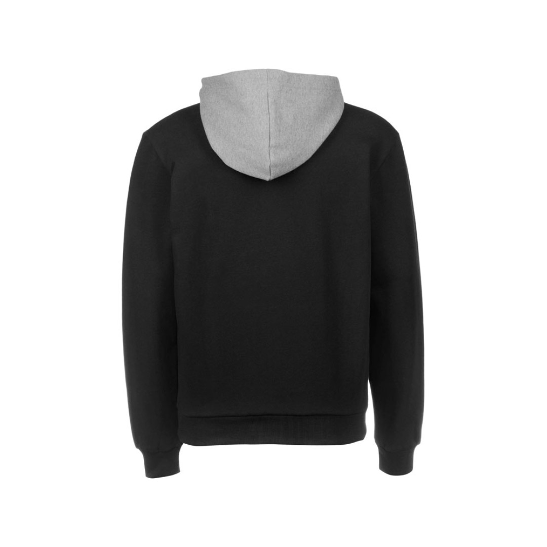 Толстовка с капюшоном "Amsterdam" мужская, черный/серый меланж