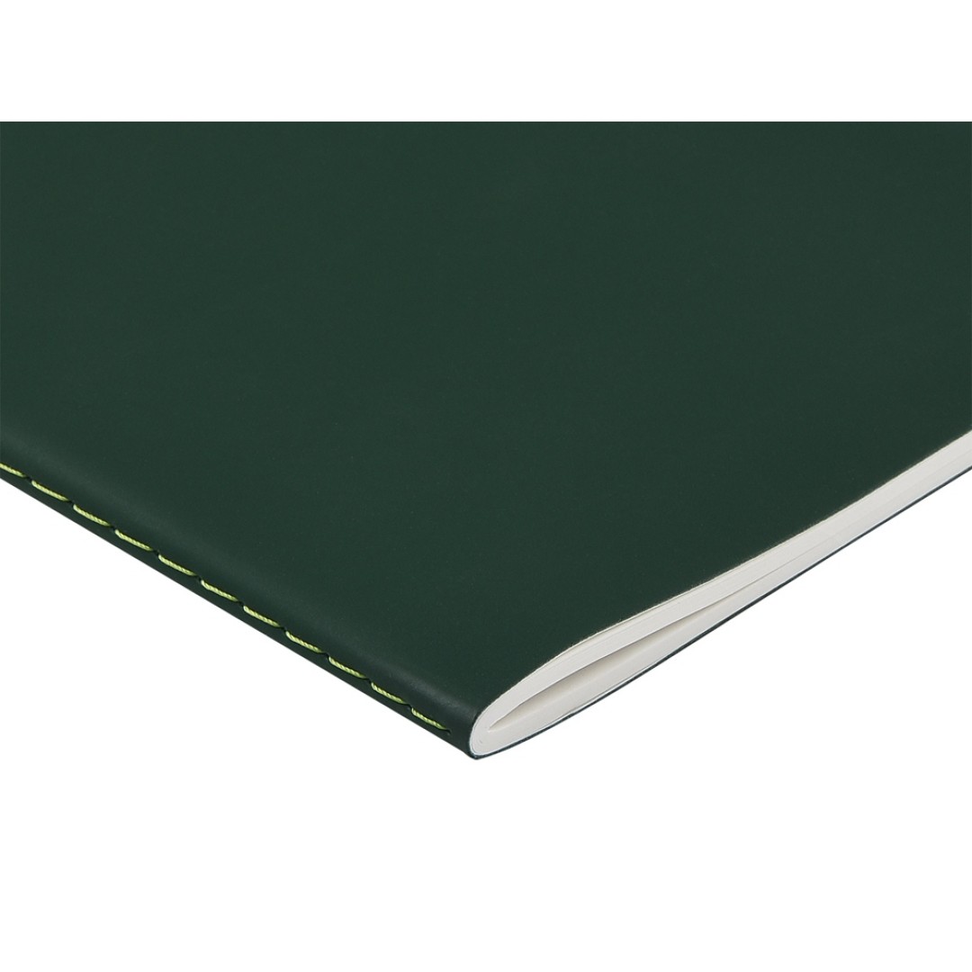 Тетрадь с каменной бумагой А5 "Carrara" 40 л., линейка, зеленый