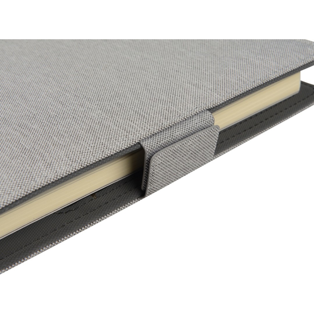 Органайзер с беспроводной зарядкой 5000 mAh "Powernote", светло-серый (P)