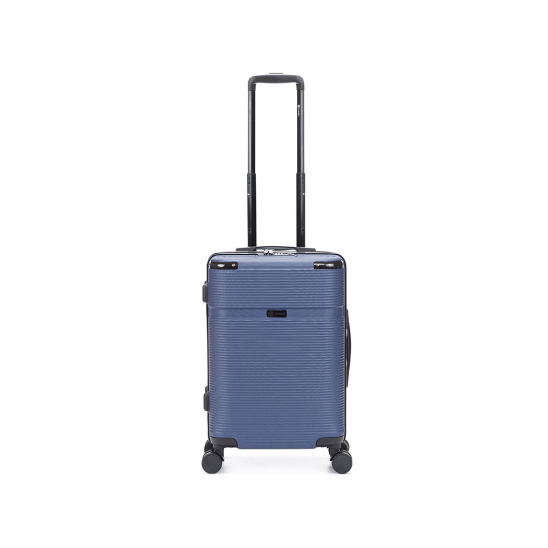 Чемодан TORBER Onego, синий, ABS-пластик, 59,5 х 39,5 х 24 см, 46 л