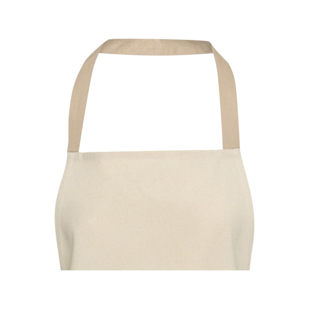 Nia фартук из переработанного хлопка плотностью 200 г/м2 - бежевый овсяный