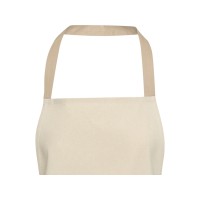 Nia фартук из переработанного хлопка плотностью 200 г/м2 - бежевый овсяный