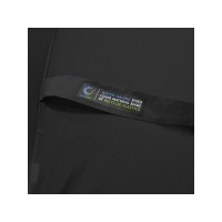 Зонт-трость 1134 Okobrella с деревянной ручкой и куполом из переработанного пластика, черный