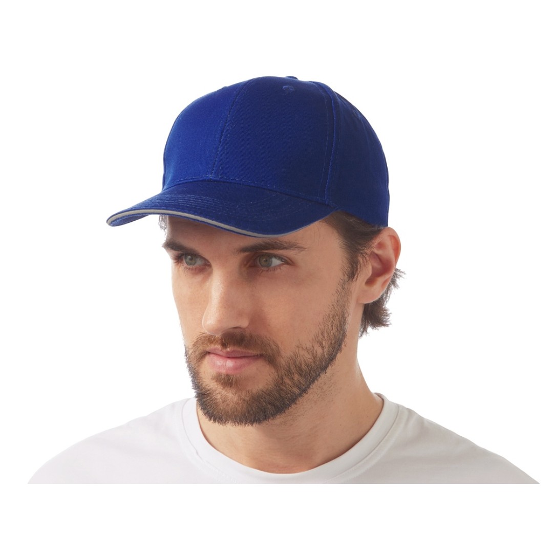 Кепка со светоотражающим кантом, классический синий