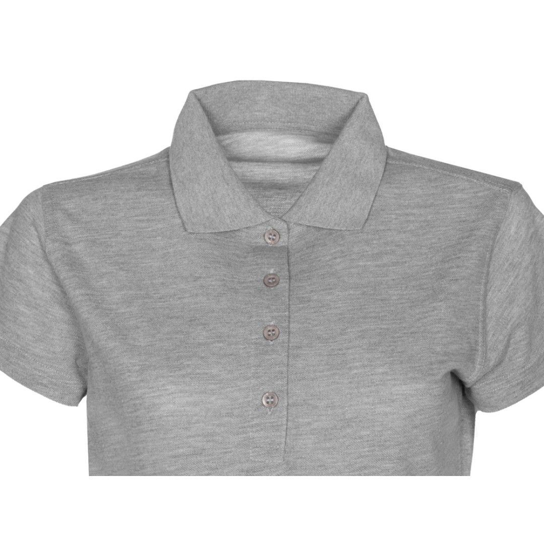 Рубашка поло "First 2.0" женская, серый меланж