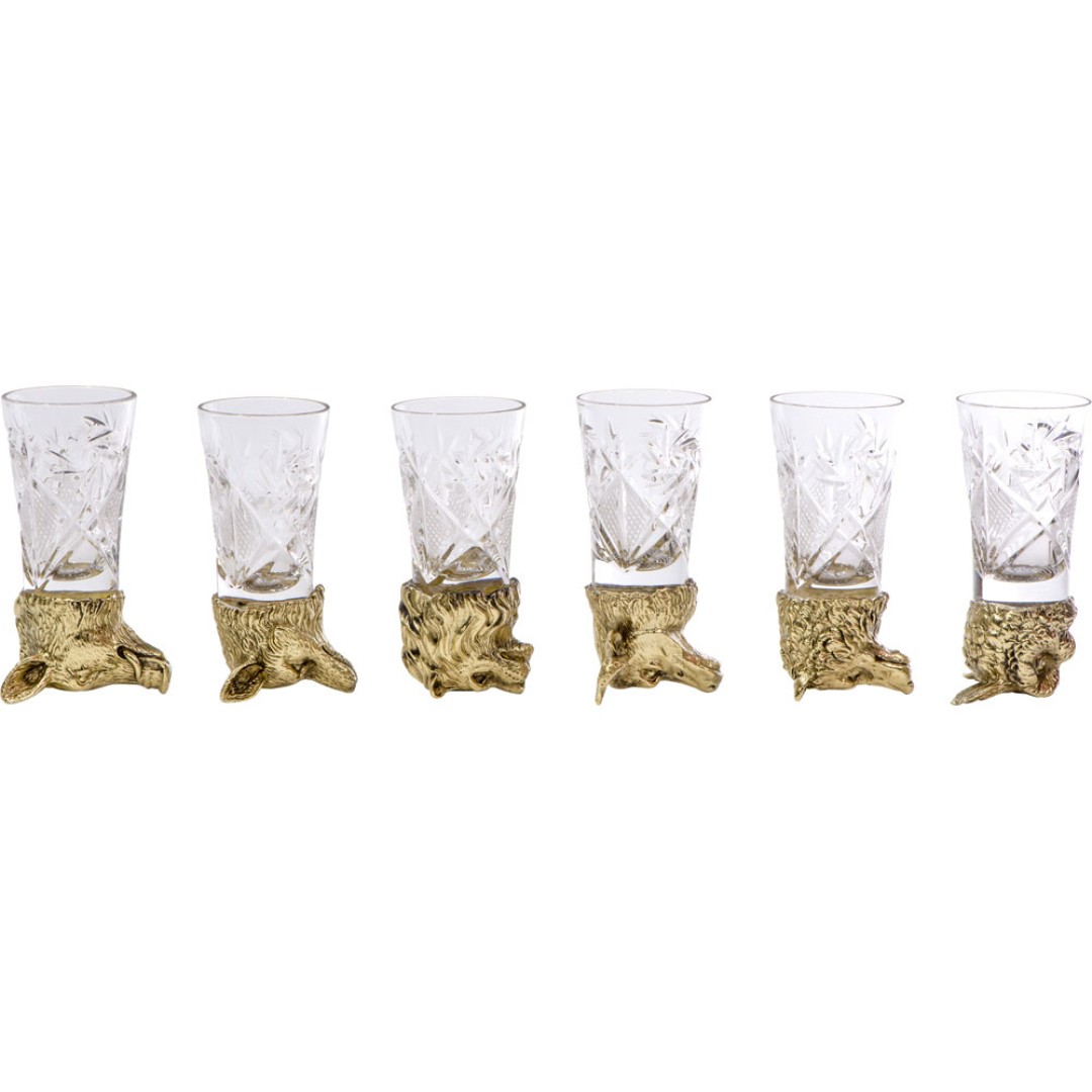 Подарочный набор "Русская охота", темно-коричневый/молочный