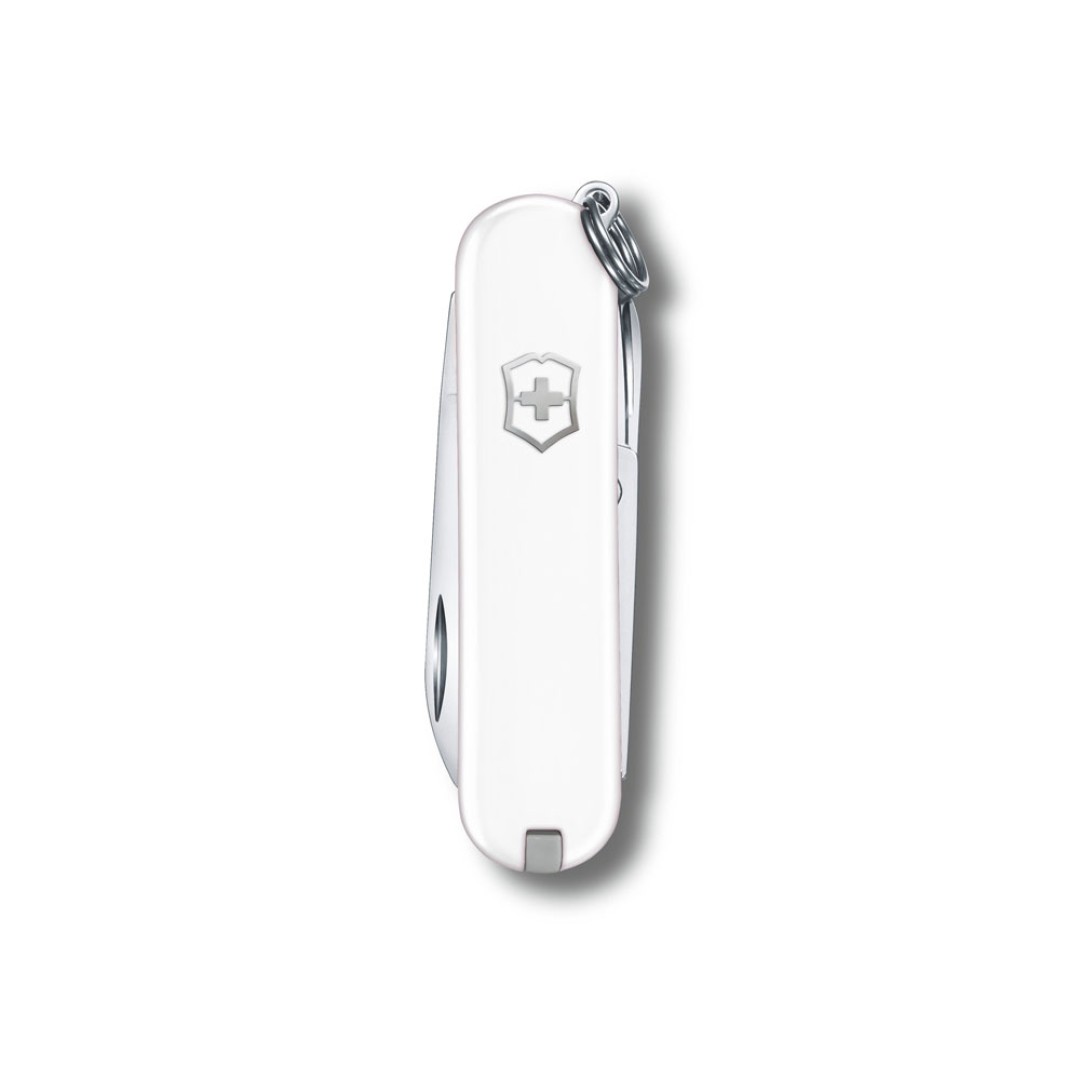 Нож-брелок VICTORINOX Classic SD Colors "Falling Snow", 58 мм, 7 функций, белый