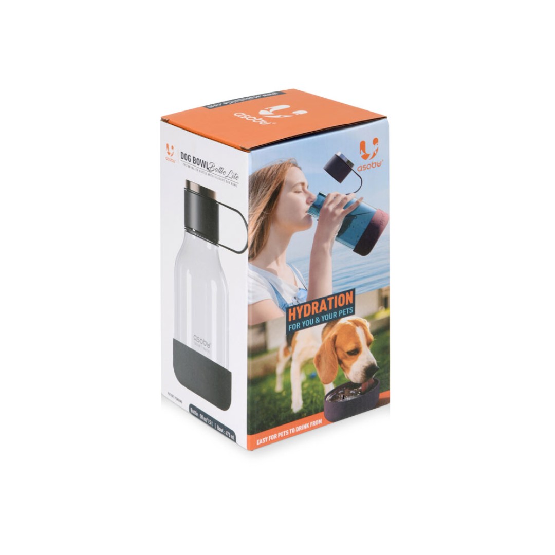 Бутылка для воды 2-в-1 «Dog Bowl Bottle» со съемной миской для питомцев, 1500 мл, черный