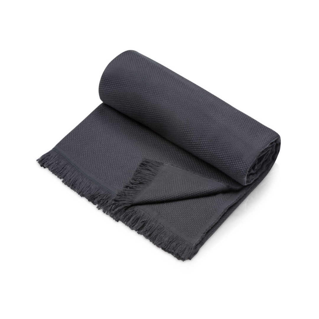 Плед "Lina"133x180 см., 100% хлопок, серый