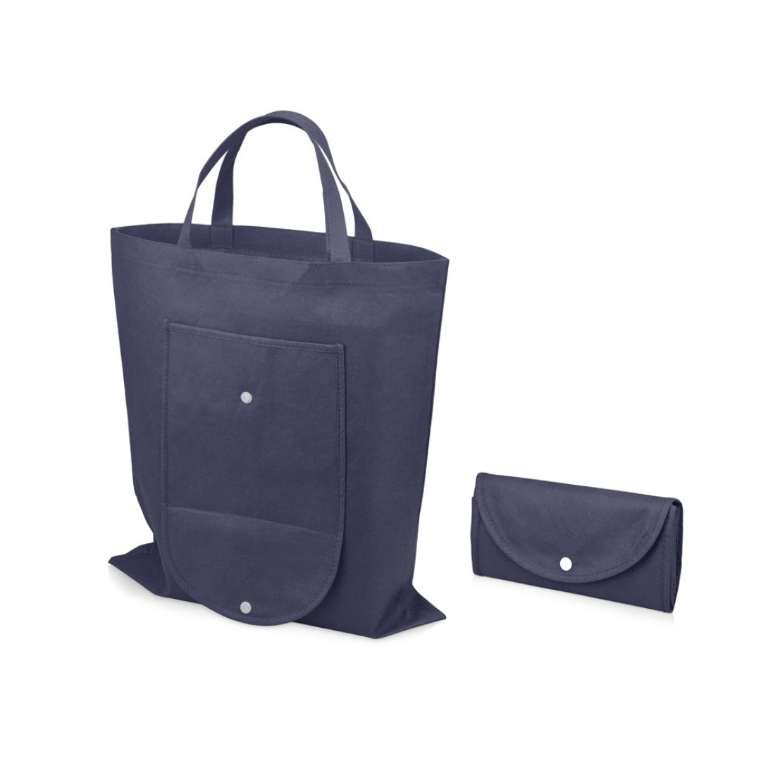 Складная сумка Plema из нетканого материала, темно-синий