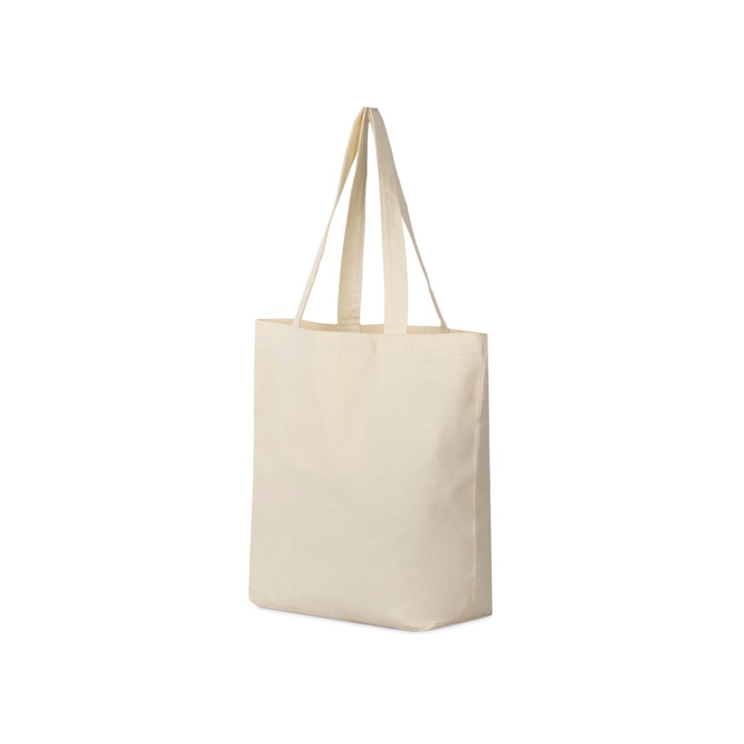 Сумка с широким дном и боками, натуральный