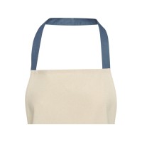 Nia фартук из переработанного хлопка плотностью 200 г/м2 - Синий ледяной