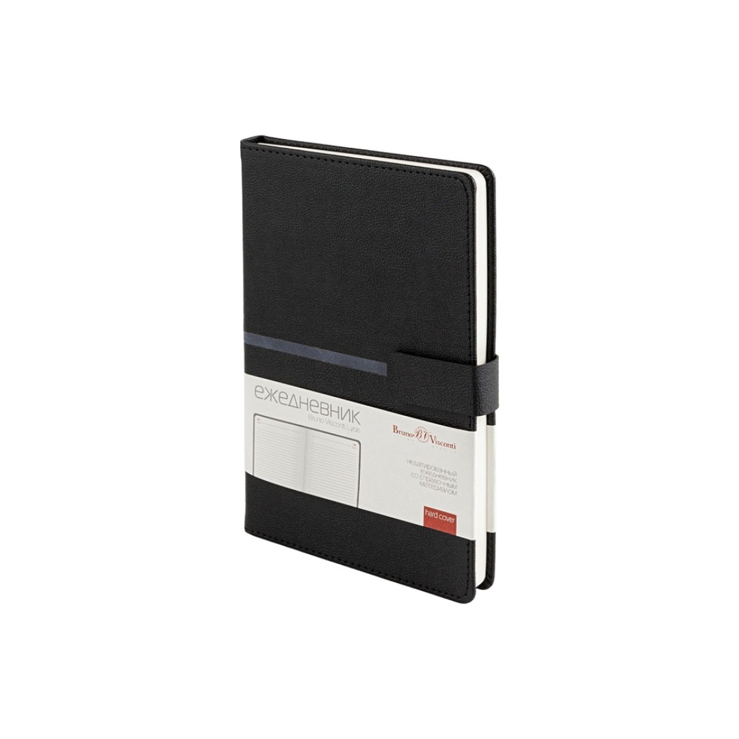 Ежедневник недатированный А5 "Lyon", черный