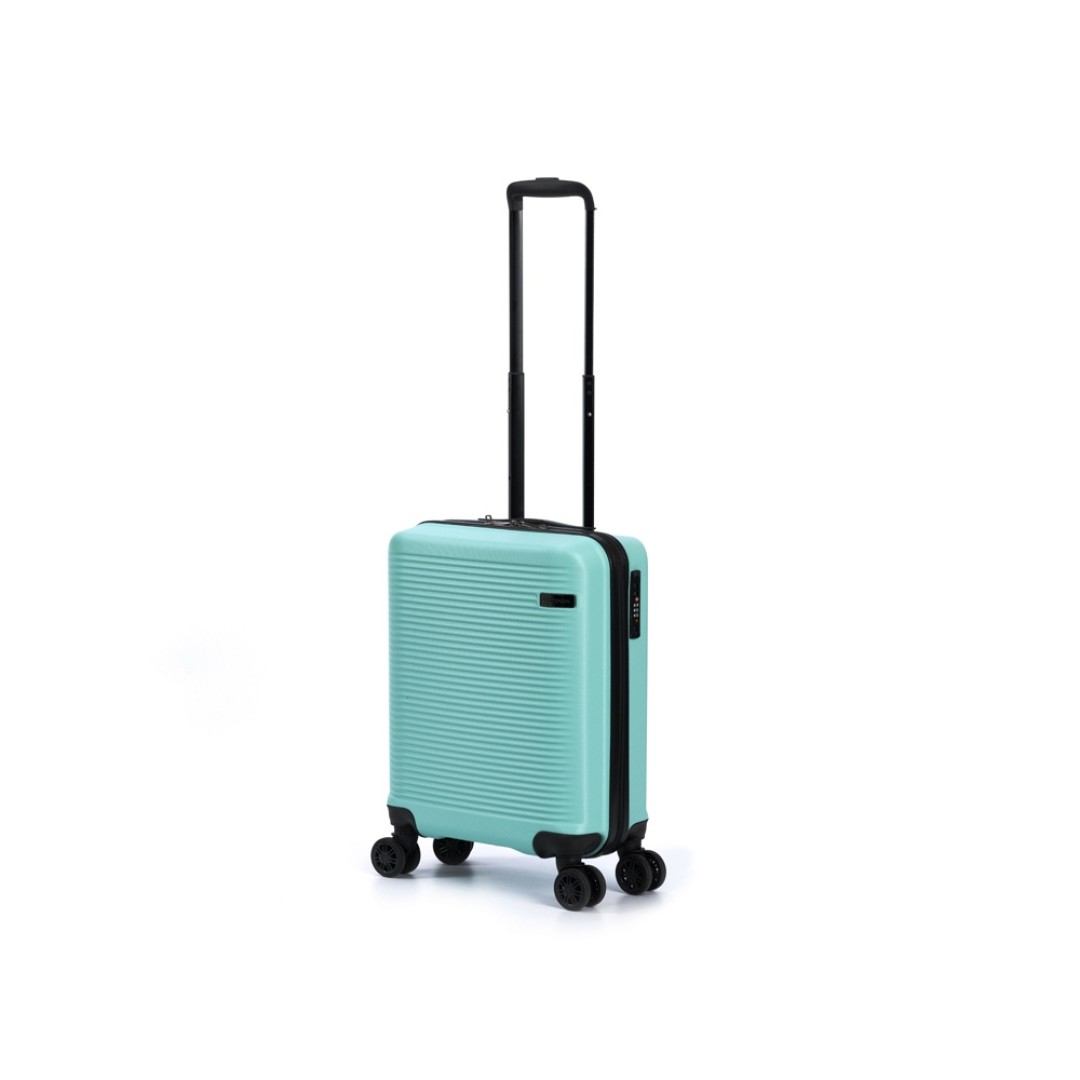 Чемодан TORBER Caspian, светло-зелёный, ABS-пластик, 38 х 20 х 54 см, 35 л