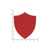ПАТЧ ЩИТ soft-touch (красный) 6,6 х 5,5 см