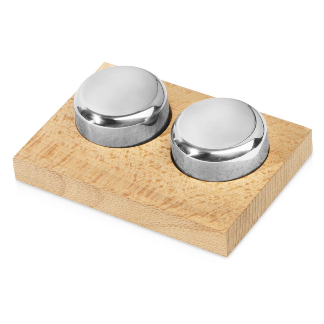 Шайбы для охлаждения виски на подставке "Cool and steel"