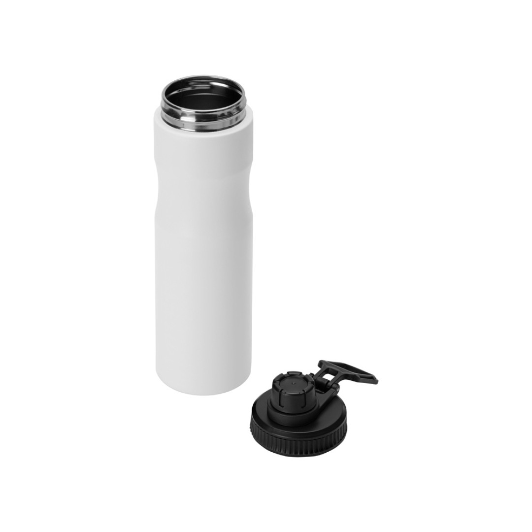 Бутылка для воды «Supply» Waterline, нерж сталь, 850 мл, белый/черный