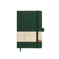 Блокнот А5  "City Flex" на резинке, зеленый