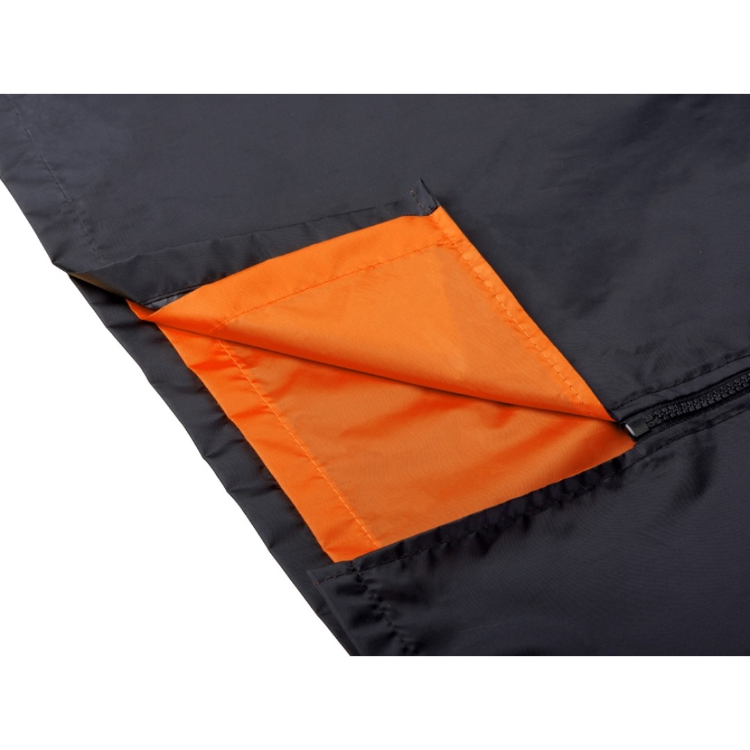 Дождевик «Bi-color» унисекс, оранжевый/черный