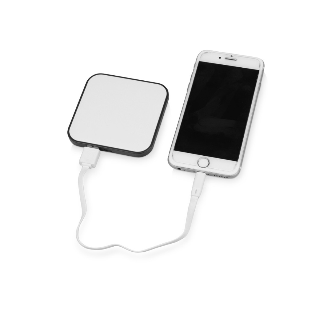 Портативное зарядное устройство (power bank) "Квадрум", 2600 mAh, черный