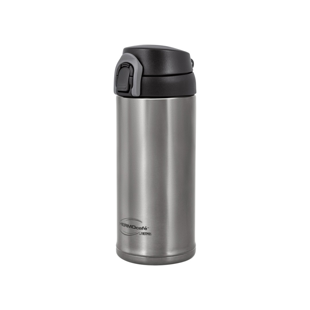 Термос из нерж. стали тм ThermoCafe TC-350T (Dark Grey), 0.35L, серый