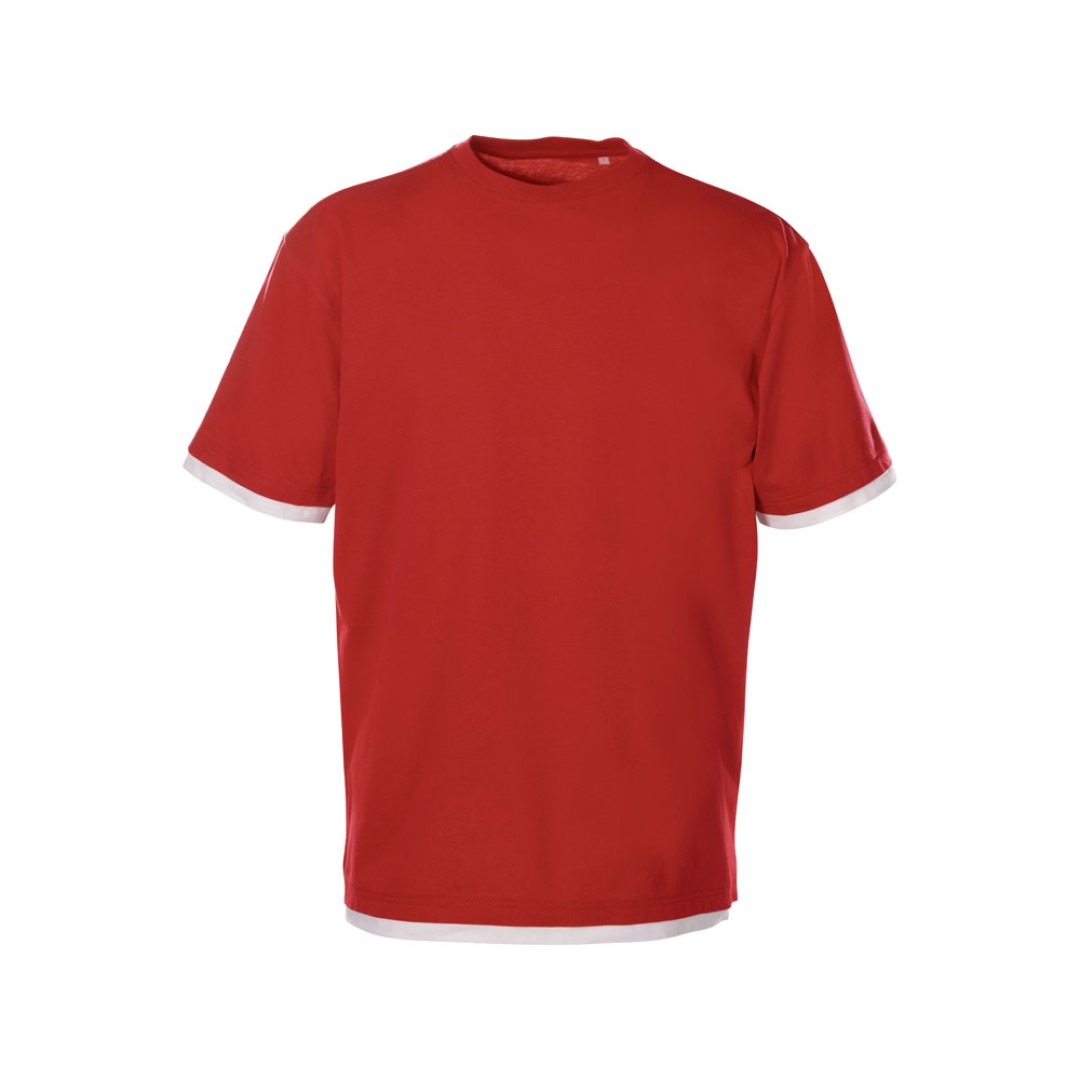 Футболка «Rotterdam» мужская, красный/белый