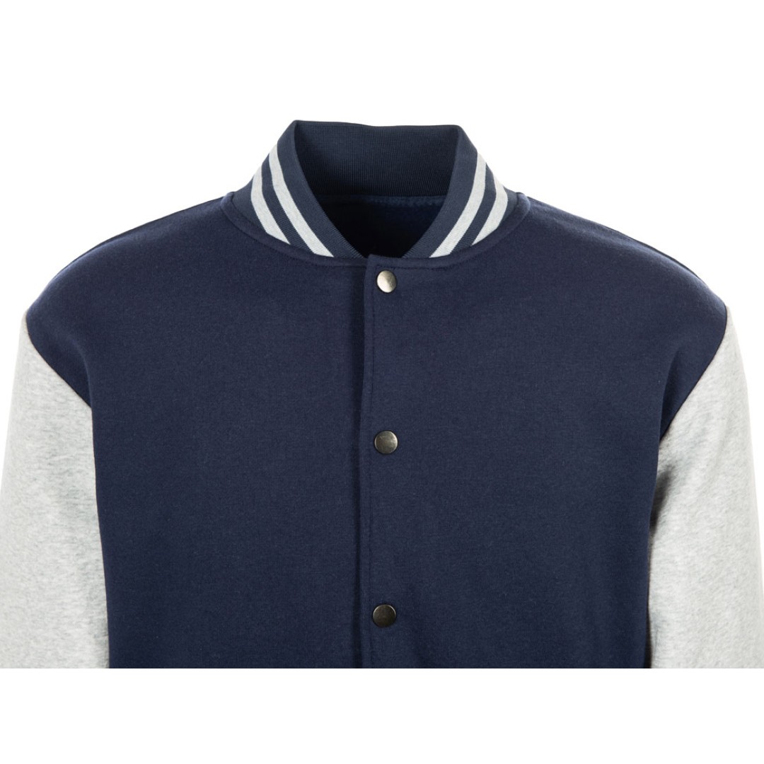 Бомбер «Oxford», темно-синий/серый меланж, унисекс