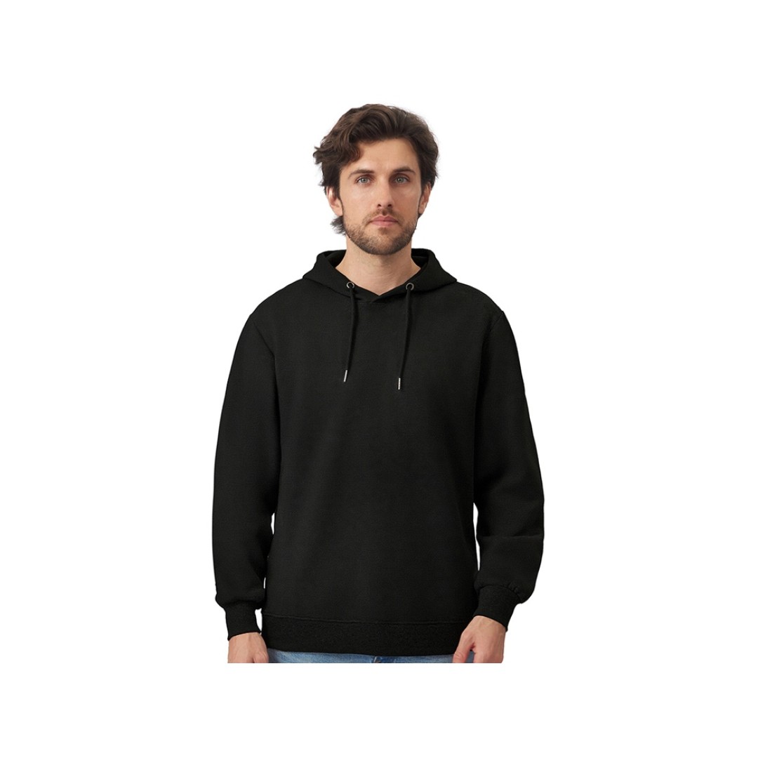 Толстовка с капюшоном оверсайз «Lisbon» унисекс, черный